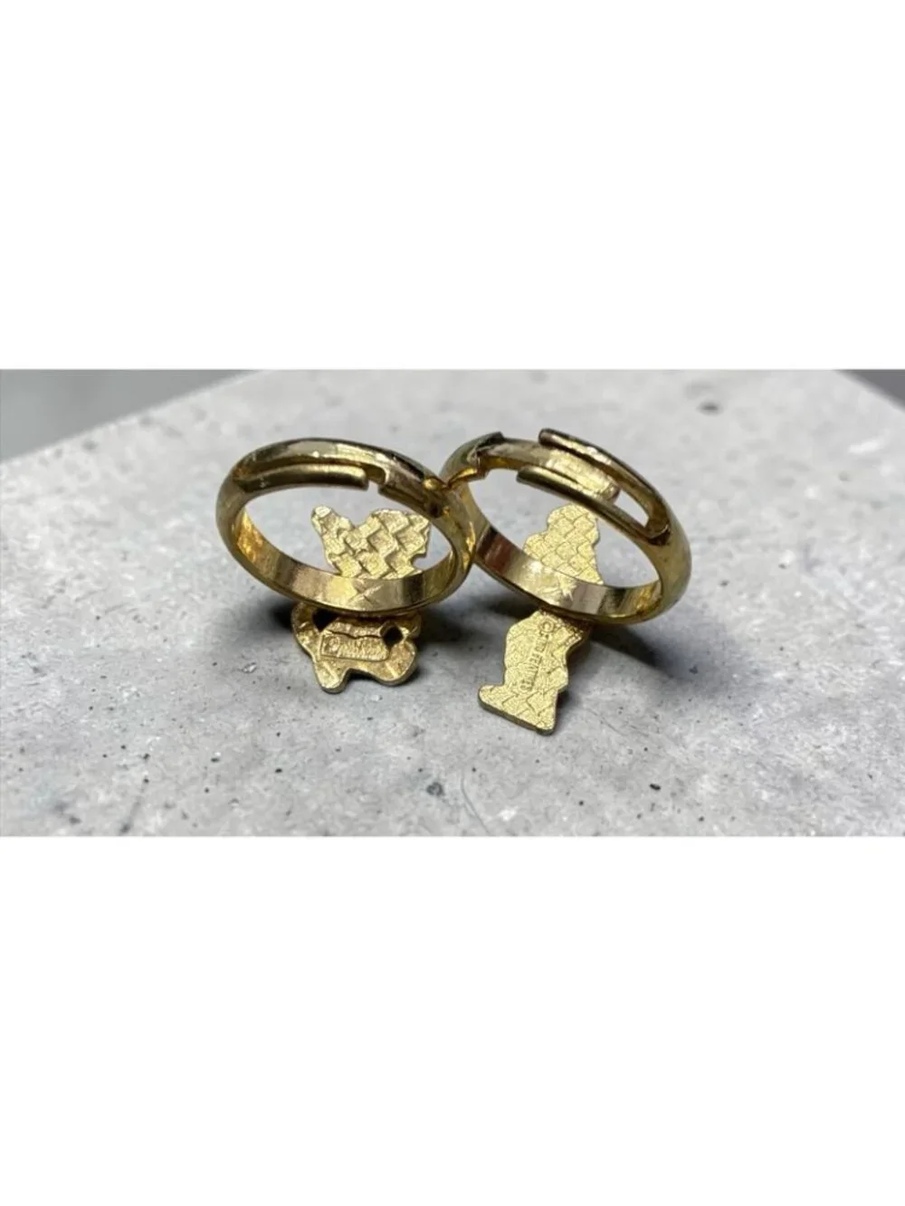 Olive Oyl & Tigger metal adjustable Ring King Features & Disney adjustable